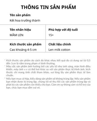 kẾt hoa trƯỞng thÀnh